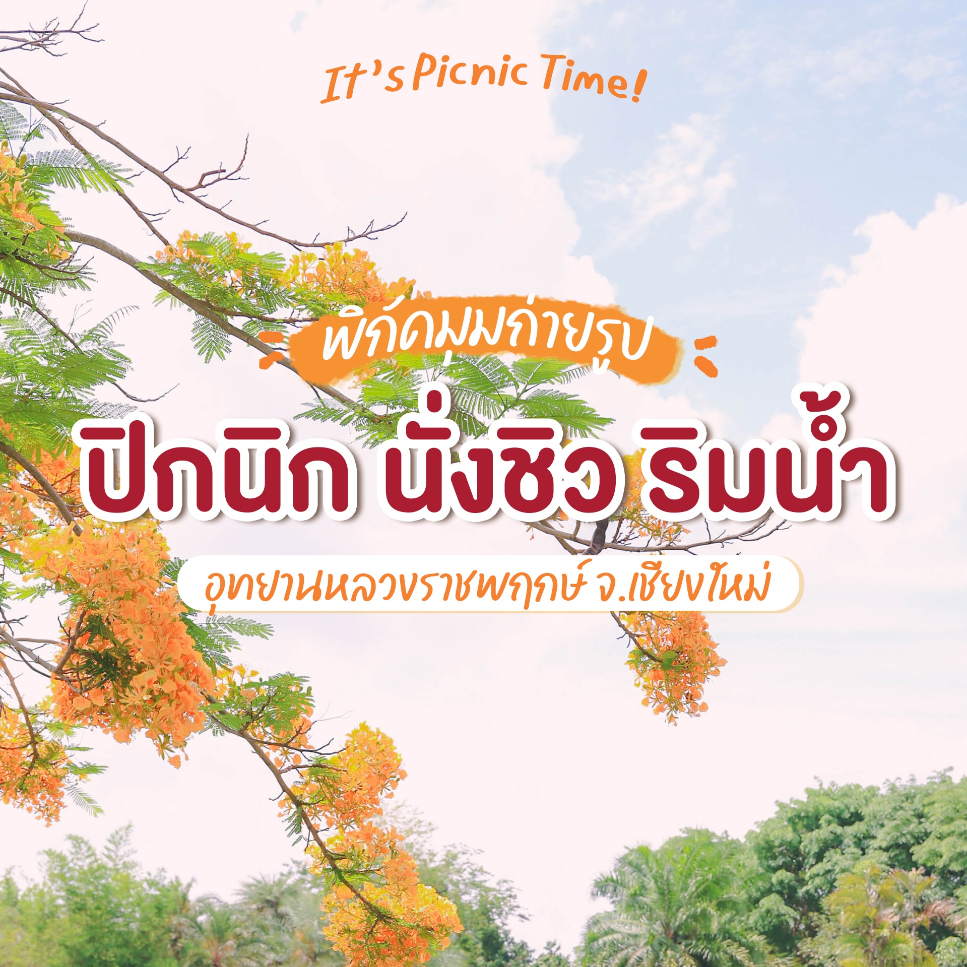 พิกัดถ่ายรูป|ปิกนิกนั่งชิวในสวน❀☺