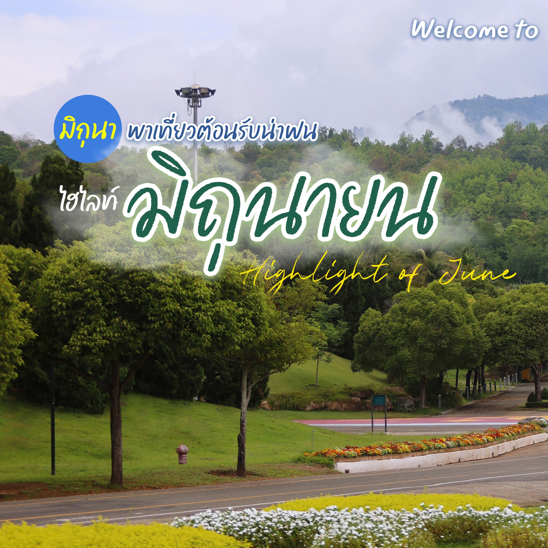 มิถุนาเที่ยวไหนดี?ปักหมุดเชียงใหม่แล้วมาสูดอากาศชมพรรณไม้สีม่วงงามที่อุทยานหลวงราชพฤกษ์